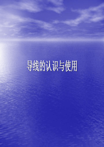 认识使用导线