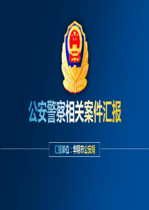 案件汇报PPT模板