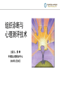 黄峥-组织诊断与心理测评技术