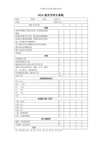 肩关节评定表