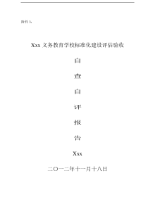 标准化建设学校自查报告