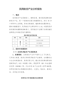 民用航空产业分析报告