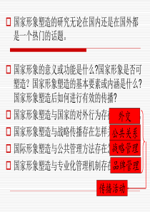 国家形象传播的内涵、基本原理