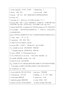 沪教版英语八年级上册单元知识点复习