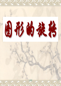 九年级数学中考复习专题-图形的旋转-课件