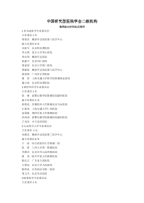 中国研究型医院学会二级机构