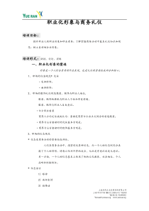 职业化形象与商务礼仪1