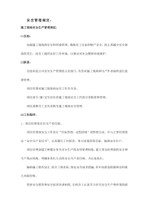 安全管理规定