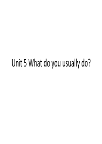 湘鲁版五年级上册英语-Unit-5-What-do-you-usually-do？课件