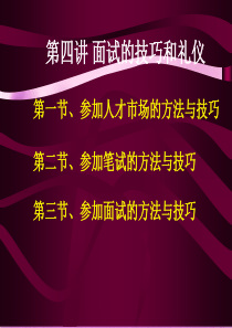 面试技巧与礼仪（PPT96页)