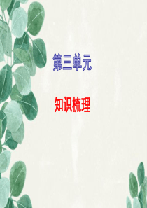 人教版2017年七年级语文上册：第三单元复习课件.ppt