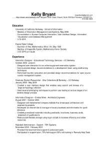 出国留学个人CV模板