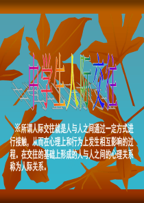 主题班会中学生人际交往ppt课件