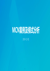 MCN案例及模式分析ppt课件