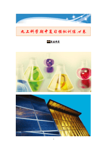 2020浙教版科学九年级上册期中复习模拟试题训练A卷