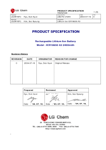 18650电池规格书