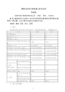 隧道ECB防水卷材施工技术应用