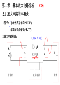 模电助教版第2章 基本放大电路分析1