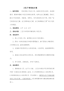 大队干部竞选方案
