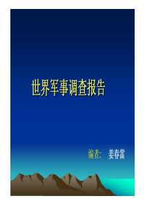 世界军事调查报告