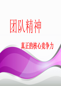 ppt团队精神课件