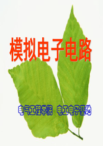 模拟电子电路