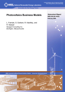 光伏商业模式(PV Business model)