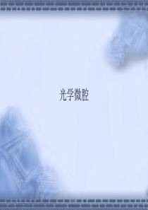 光学微腔特性研究及其应用--ppt课件