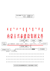 红头文件格式