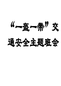 (最新)一盔一带主题班会