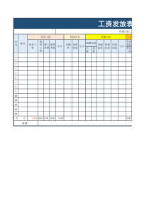 工资发放表(实用)