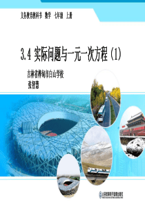 3.4实际问题与一元一次方程第一节配套问题