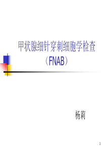 甲状腺细针穿刺细胞学检查ppt课件