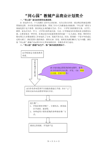 “同心园”教辅产品商业计划简介