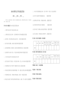 2015级学生考试自我反思表