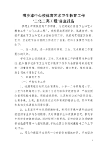 明沙淖中心校“三化三高”自查报告