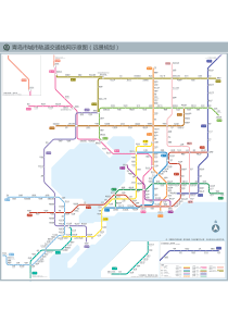 青岛市城市轨道交通线网示意图及线路-