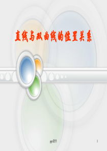 直线与双曲线的位置关系(公开课)--ppt课件