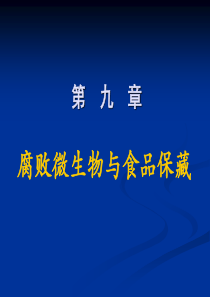 腐败微生物与食品保藏(精美课件)