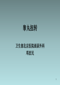 睾丸扭转PPT课件