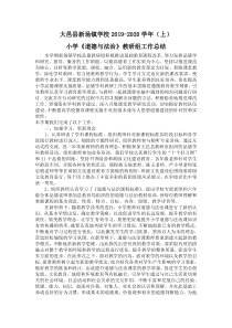 2019-2020上道德与法治教研工作总结