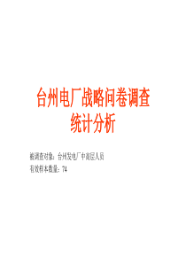 台州电厂战略问卷调查[1]
