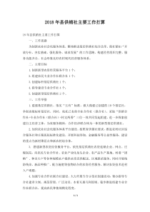 县供销社主要工作打算