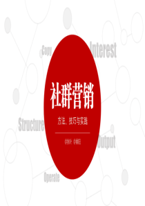 社群营销方法及技巧