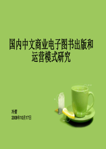 国内中文商业电子图书出版和运营模式研究