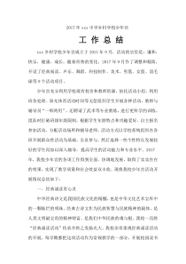 2017年度乡村学校少年宫总结