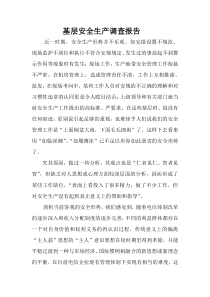 基层企业安全生产调查报告（DOC7页）