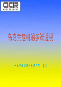 乌克兰危机的多维透视。