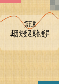 基因突变