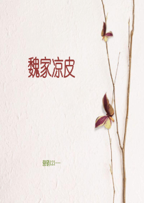 市场营销课程设计-魏家凉皮